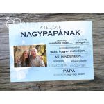 A LEGJOBB NAGYPAPÁNAK Ajándék tábla