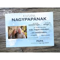 A LEGJOBB NAGYPAPÁNAK Ajándék tábla