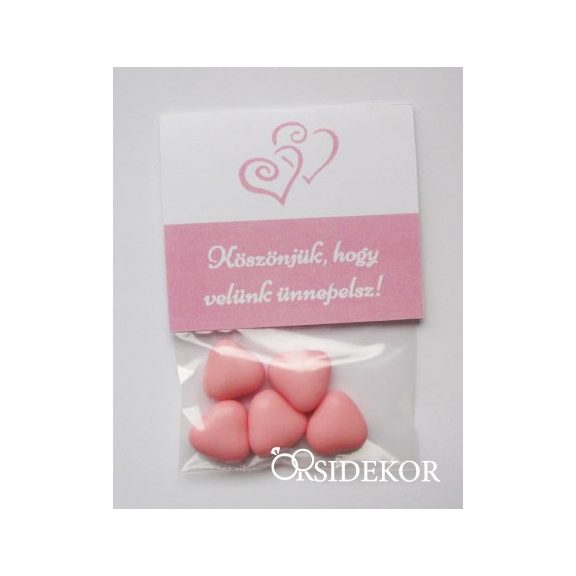 5 szem csokiszív tasakban