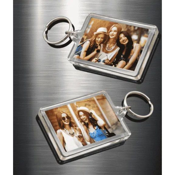 Plexi kulcstartó, fényképes kulcstartó