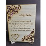 Esküvői szülőköszöntő tábla- Édesanyáknak