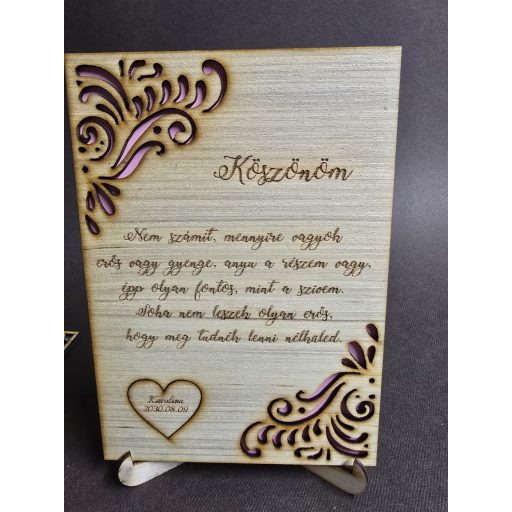 Esküvői szülőköszöntő tábla- Édesanyáknak