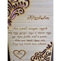 Esküvői szülőköszöntő tábla- Édesanyáknak