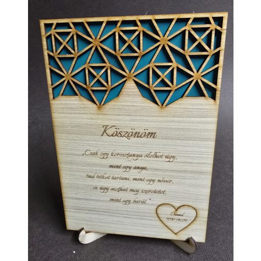 Szülőköszöntő tábla KeresztAnyunak