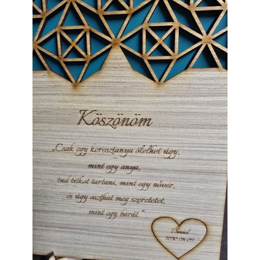 Szülőköszöntő tábla KeresztAnyunak