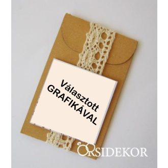   Fűszernövény/gyógynövény papírtasakban egyedi címkével