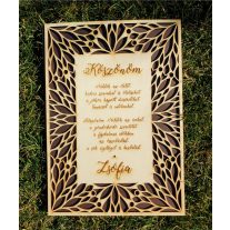 Szülőköszöntő tábla modern dekoráció