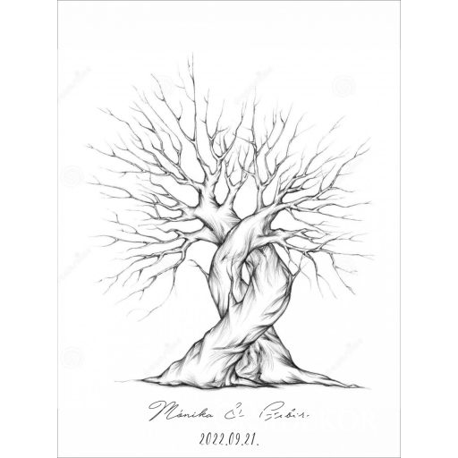 Egybefonódó fák ujjlenyomatfa