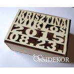 Egyedi dobozos névre szóló vendégkönyv