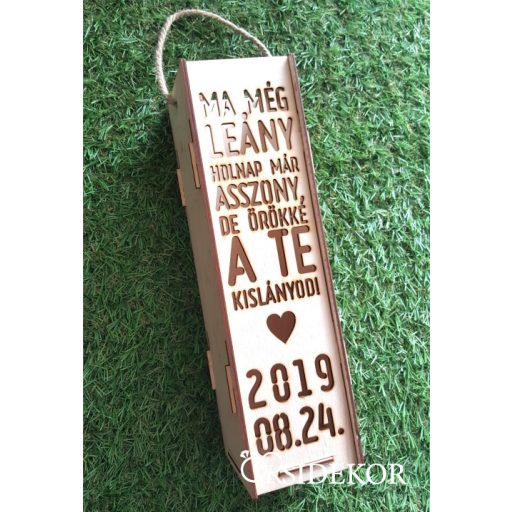 Fa boros doboz - szülőköszöntő ajándék