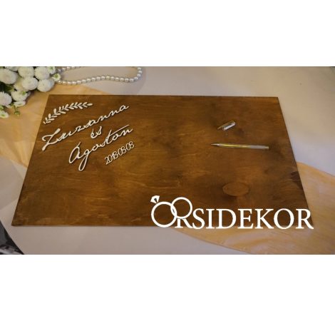 Alternatív vendégkönyv név és dátum