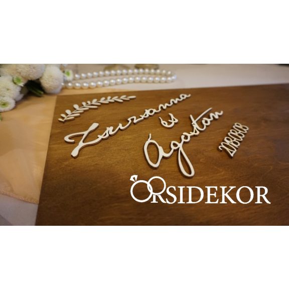 Alternatív vendégkönyv név és dátum