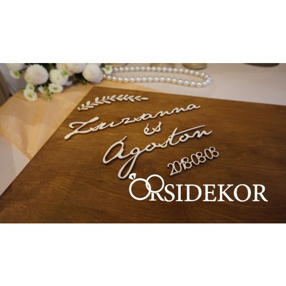 Alternatív vendégkönyv név és dátum