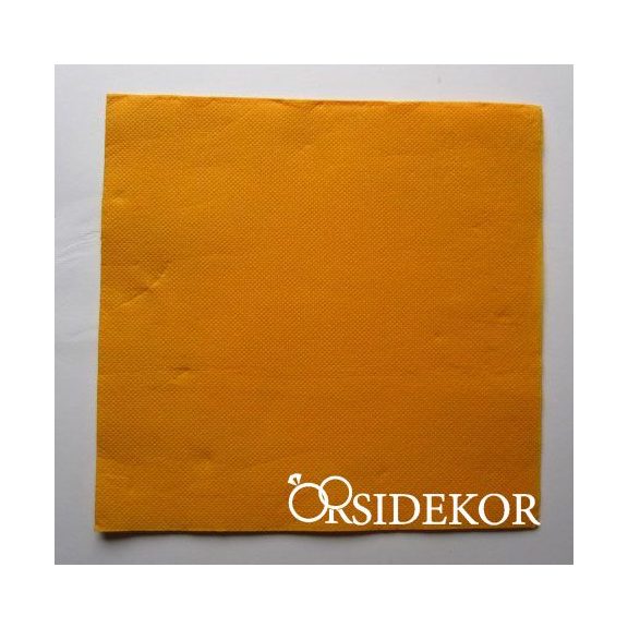 Textilhatású szalvéta, napsárga