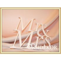 Mr & Mrs tábla