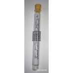 Kémcsöves esküvői meghívó strasszgyűrűvel