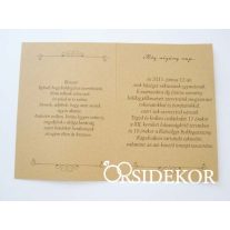 Elegáns esküvői meghívó csipkével és szalaggal