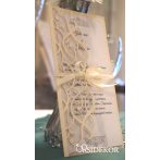 Indás áttört mintás esküvői meghívó Indás áttört mintás esküvői meghívó