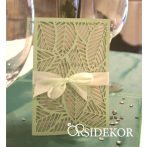 Leveles áttört mintás esküvői meghívó