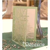 Leveles áttört mintás esküvői meghívó