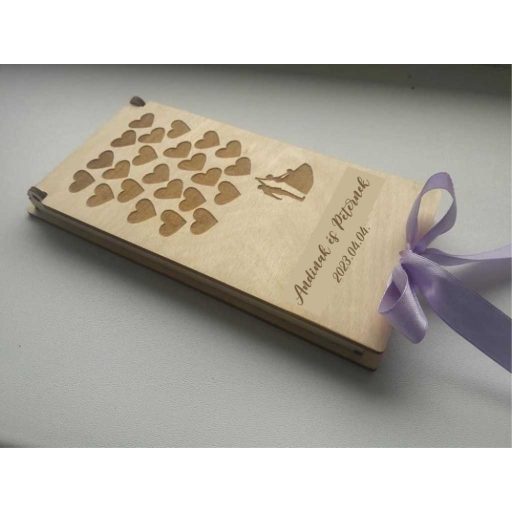 Nászajándék doboz, nászajándék csomagolás pénznek