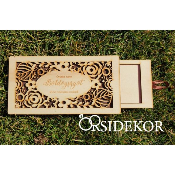 Pénztartó esküvői nászajándék átadó doboz