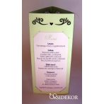 Menüháromszög szívvel és indamintával