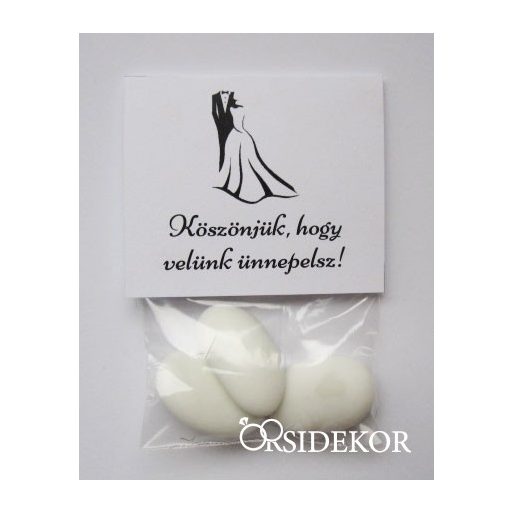 3 szem cukrozott mandula tasakban