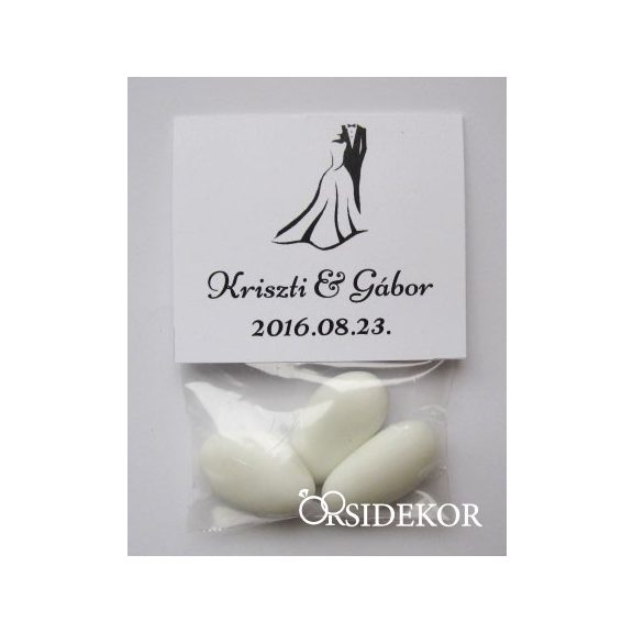 3 szem cukrozott mandula tasakban