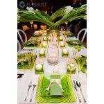 Textilhatású szalvéta, almazöld