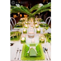 Textilhatású szalvéta, almazöld