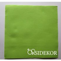 Textilhatású szalvéta, almazöld