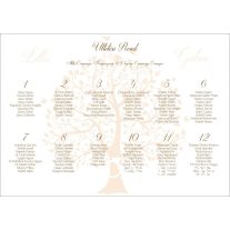 Esküvői ültetési rend fás - tervezési díj nélkül