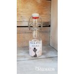 Csatos pálinkás üveg (üresen)