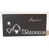 Vőlegény, menyasszony áttört mintás esküvői meghívó