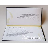 Vőlegény, menyasszony áttört mintás esküvői meghívó