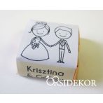 Nászpár köszönetajándék csoki Nászpár köszönetajándék csoki