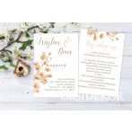 Egylapos esküvői meghívó többféle mintával Egylapos esküvői meghívó többféle mintával