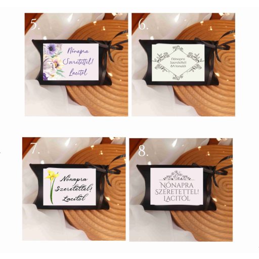 Nőnapi ajándék doboz cukrozott mandulával