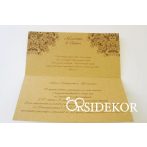 Esküvői meghívó csipkével, szalaggal és masnival Esküvői meghívó csipkével, szalaggal és masnival