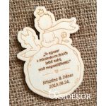   Kis herceg bölcsesség - köszönetajándék fa hűtőmágnes