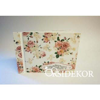 Romantikus vintage vendégkönyv