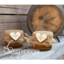 Méz esküvői  köszönetajándék