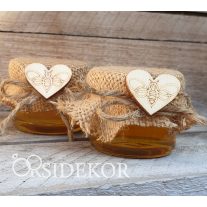 Méz esküvői  köszönetajándék