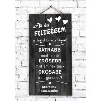FA HATÁSÚ Ajándék tábla