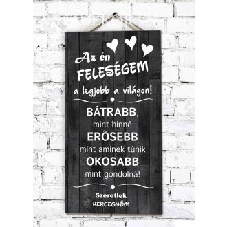 FA HATÁSÚ Ajándék tábla