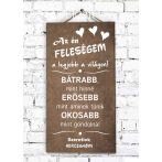 BŐR HÁTTERŰ Ajándék tábla