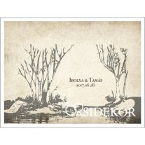 Romantikus táj ujjlenyomatfa