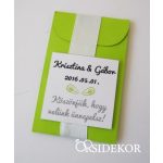   Fűszernövény/gyógynövény papírtasakban szalaggal díszítve