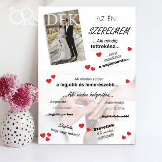 AZ ÉN SZERELMEM Ajándék tábla